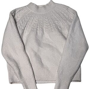 Joie Off White Mock Neck Sweater